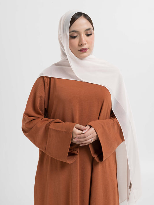 Rust Brown Basic Abaya