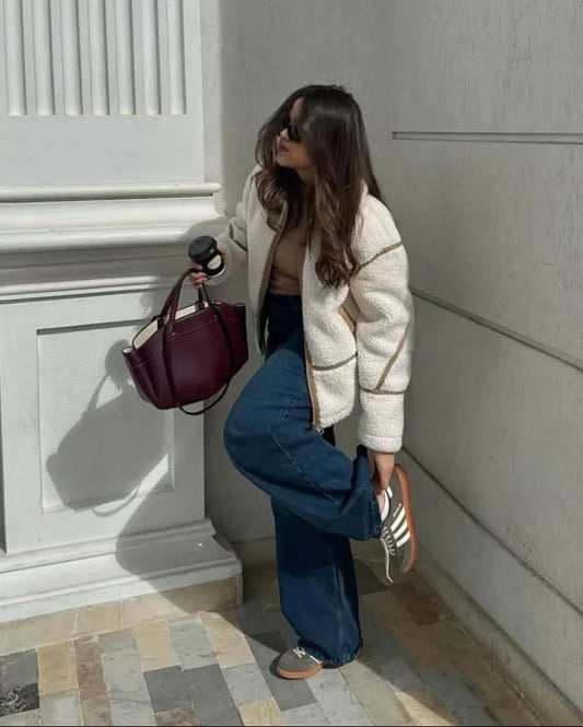 Jean Baggy Taille Haute Délavé