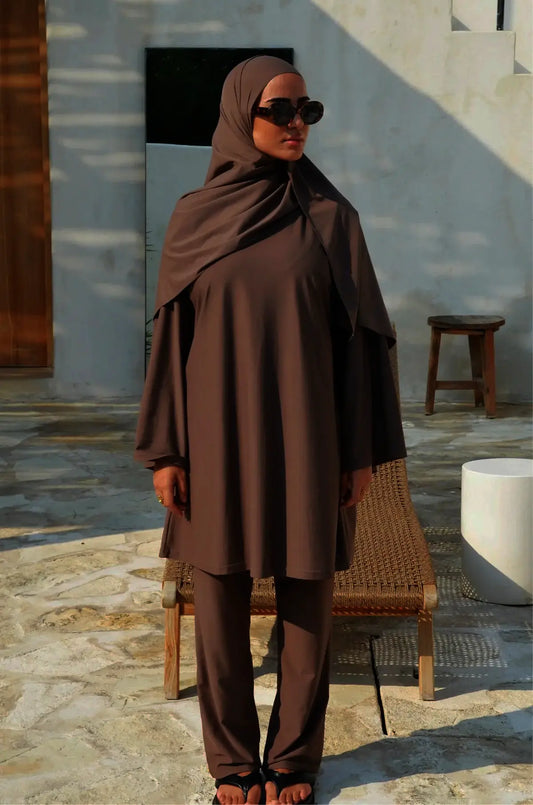 Burkini Lina | Luxe & Modestie – 4 pièces dont un bonnet offert