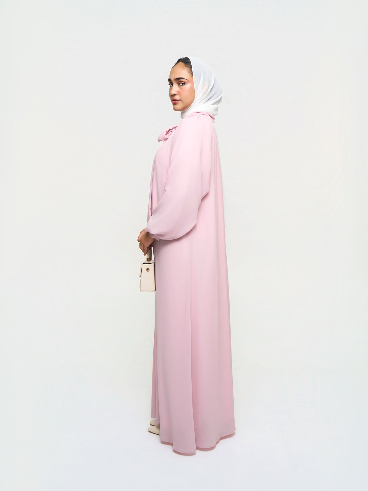 Flowy Georgette Dress - Pink