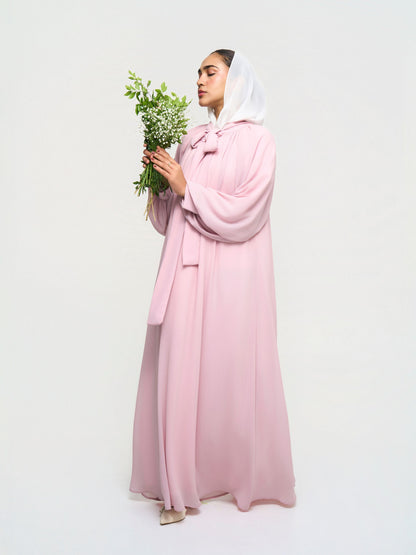 Flowy Georgette Dress - Pink