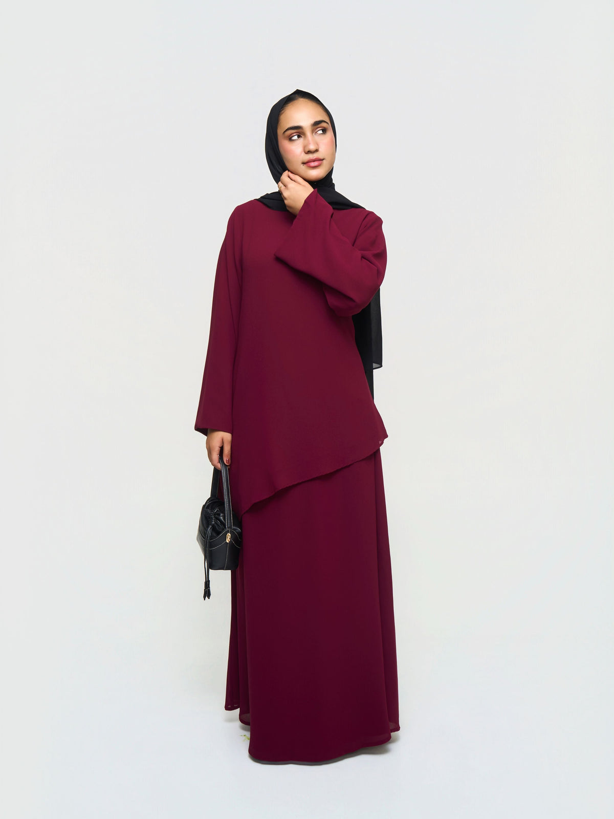 Asymmetric Set - Maroon