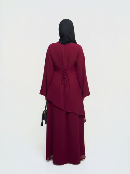 Asymmetric Set - Maroon