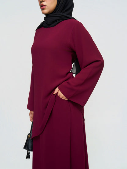 Asymmetric Set - Maroon