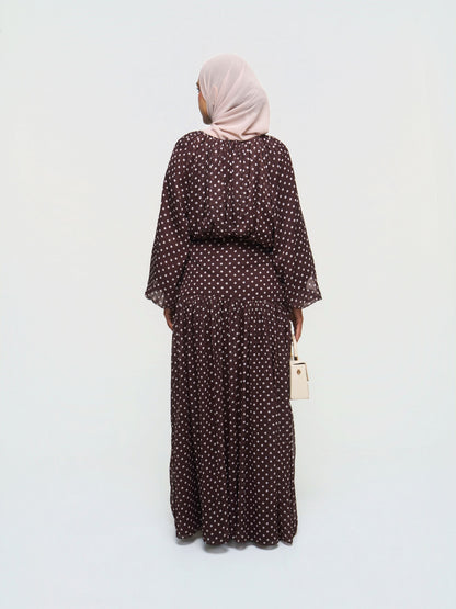 Polka Dot Set- Brown
