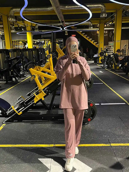 Rawnaqe Activewear – Ensemble Modeste 4 Pièces