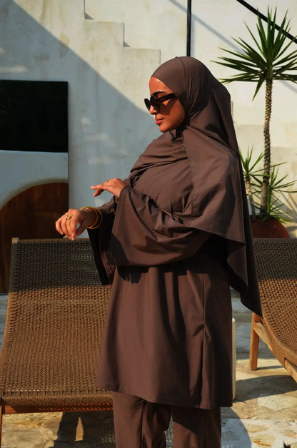 Burkini Lina | Luxe & Modestie – 4 pièces dont un bonnet offert