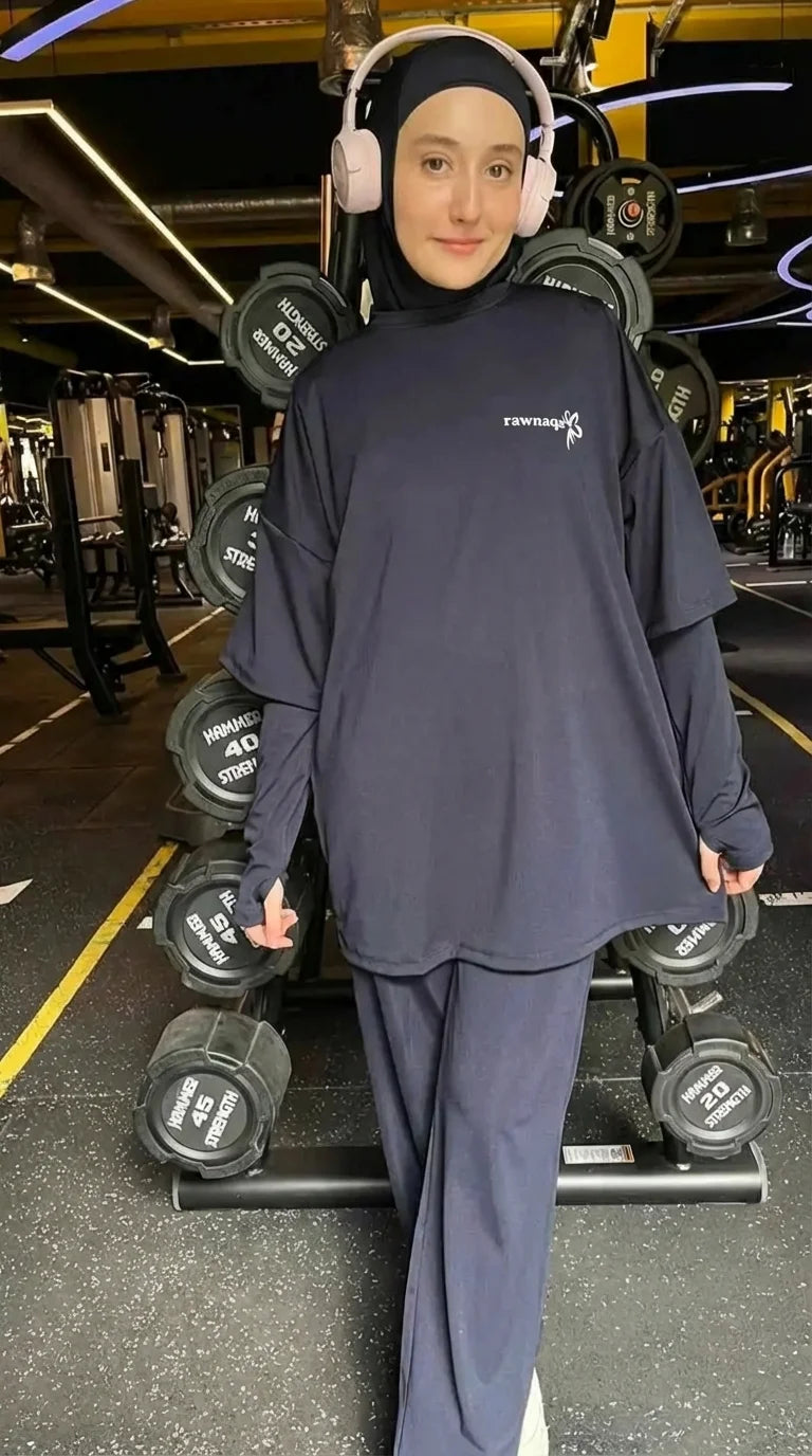 Rawnaqe Activewear – Ensemble Modeste 4 Pièces