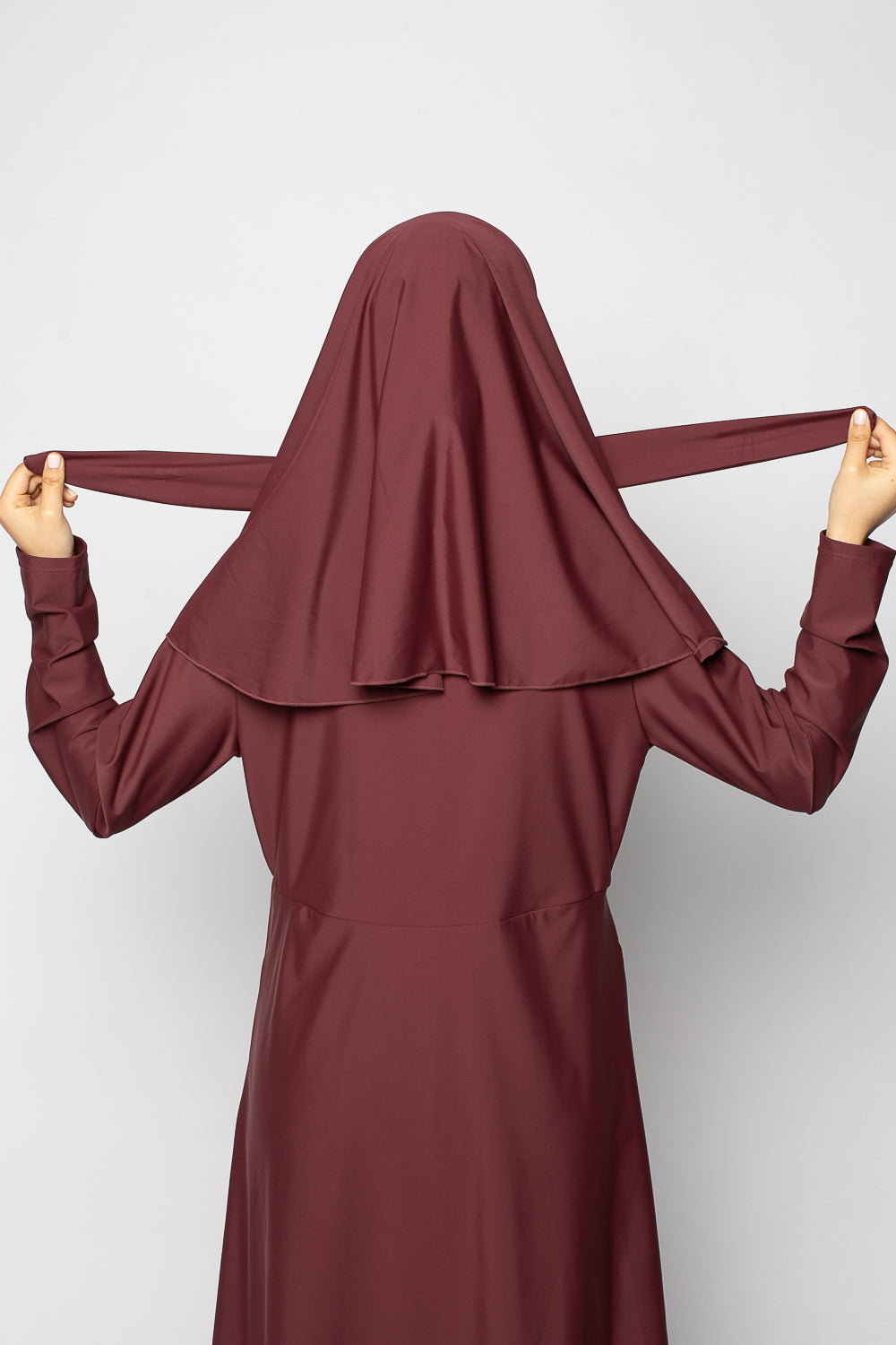 Burkini zip grenat