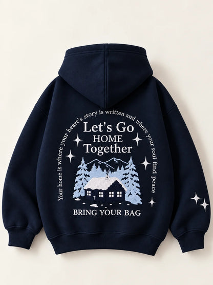 Hoodie Brodé Oversize – Turkish Cotton