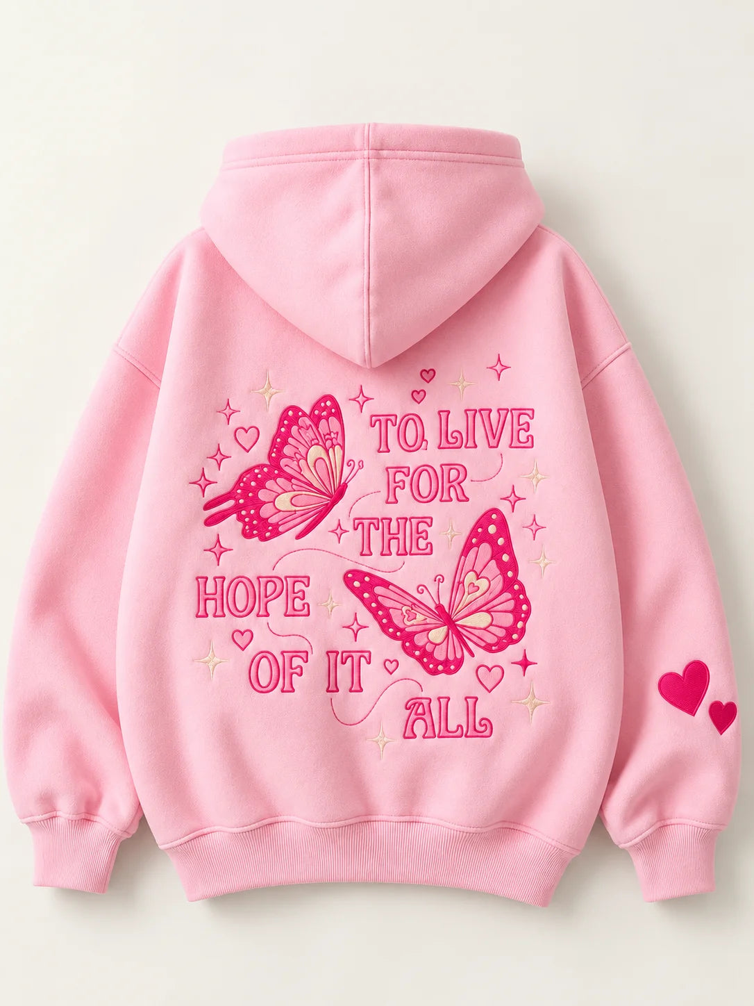 Hoodie Brodé Oversize – Turkish Cotton