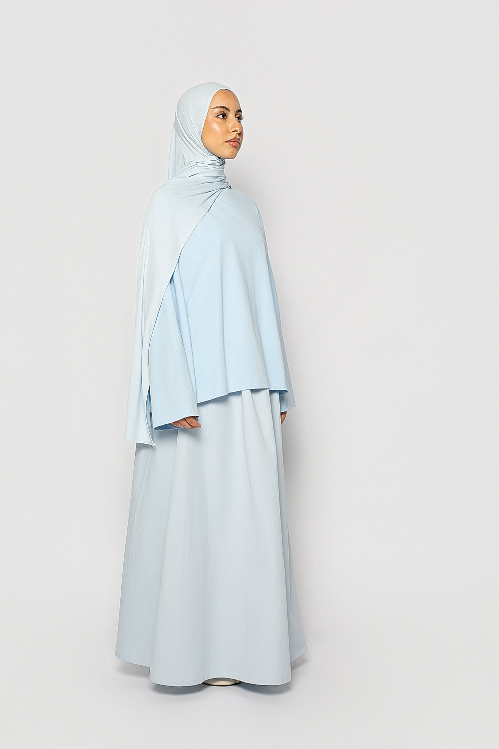 T-shirt ample coton bleu ciel