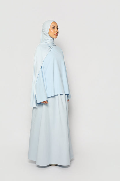 T-shirt ample coton bleu ciel