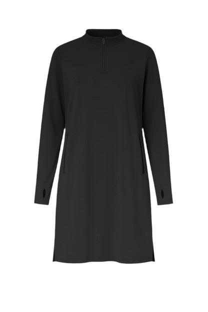 Active Modest Set | Tunique Longue + Pantalon noir Sport