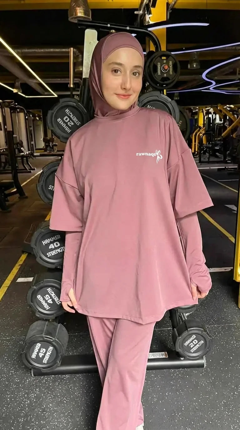 Rawnaqe Activewear – Ensemble Modeste 4 Pièces