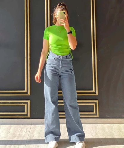 Jean Baggy Taille Haute