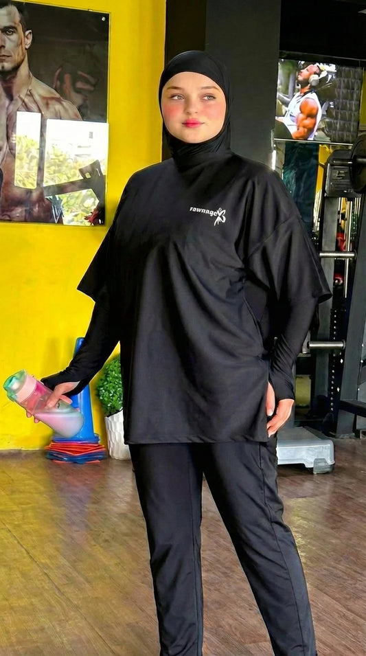 Rawnaqe Activewear – Ensemble Modeste 4 Pièces