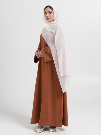 Rust Brown Basic Abaya