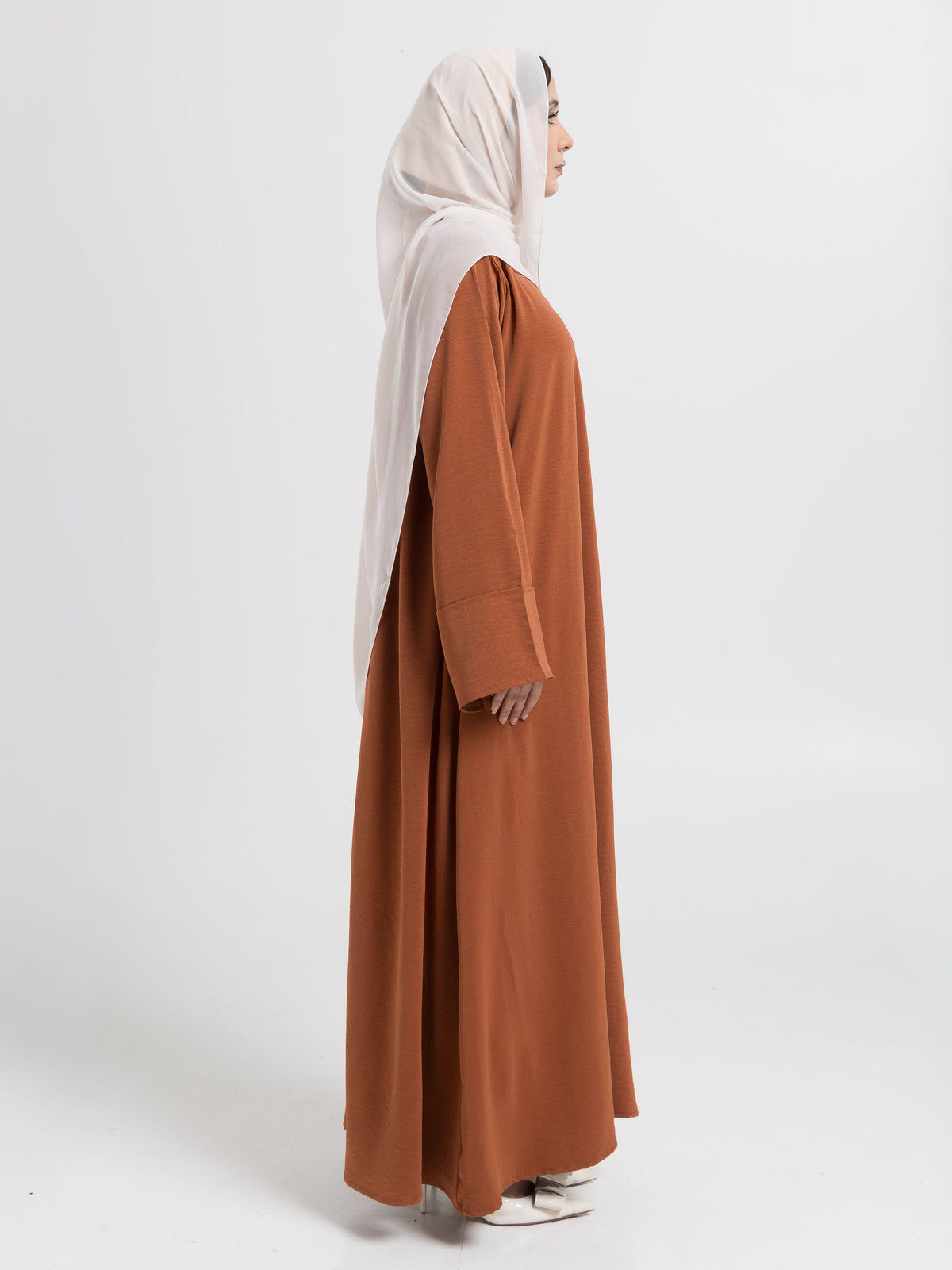 Rust Brown Basic Abaya