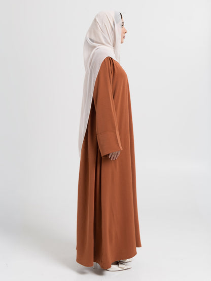 Rust Brown Basic Abaya