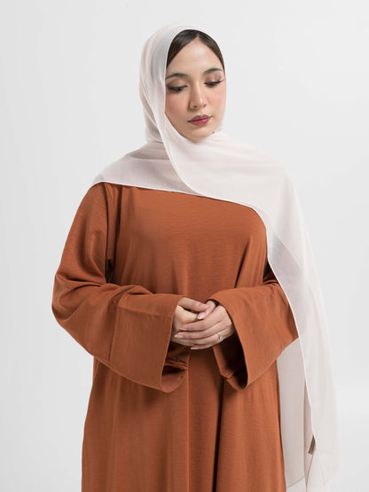 Rust Brown Basic Abaya