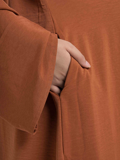Rust Brown Basic Abaya