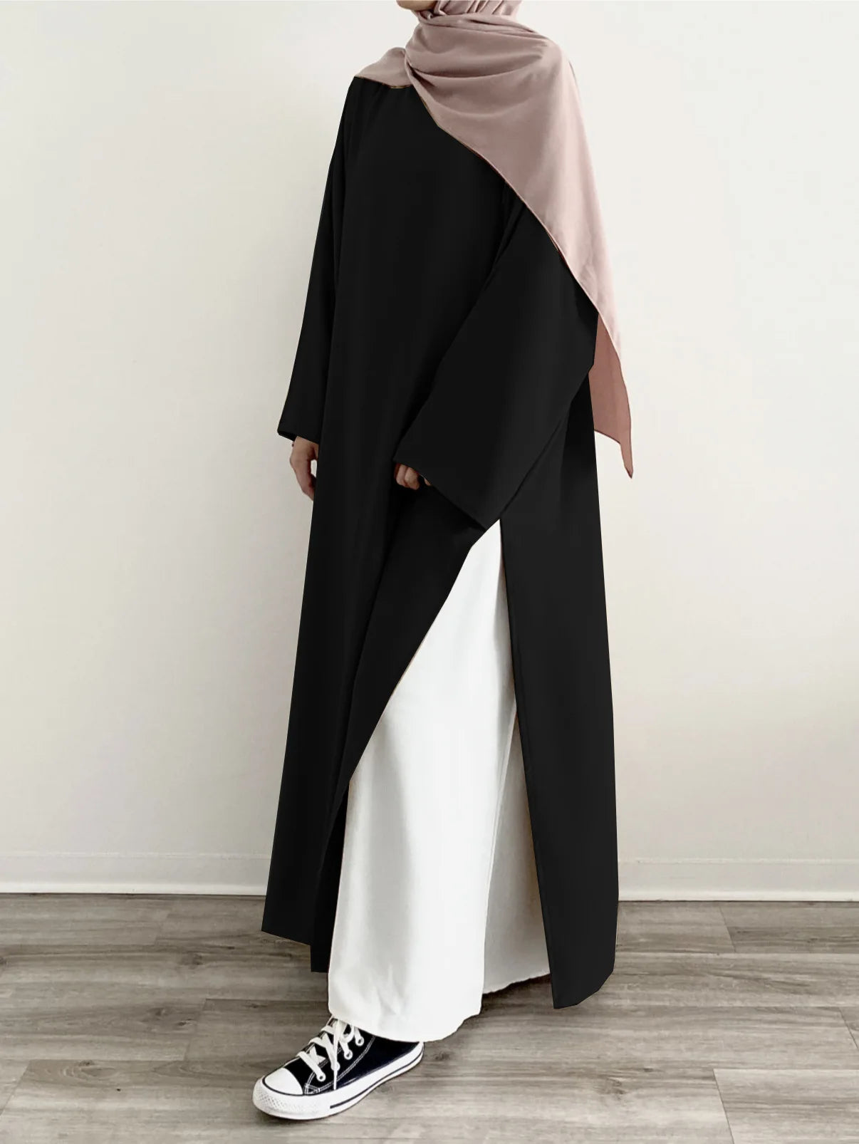 Abaya Rawnaqe 2 piece | Abaya+ Sous-Abaya Oversize
