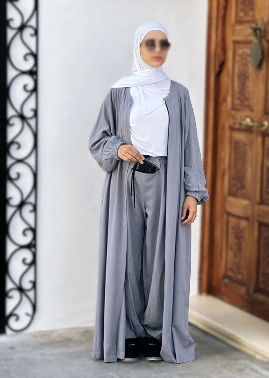 Rawnaqe Abaya –  Umrah & Hajj collection (Abaya + Pantalon + Hijab)