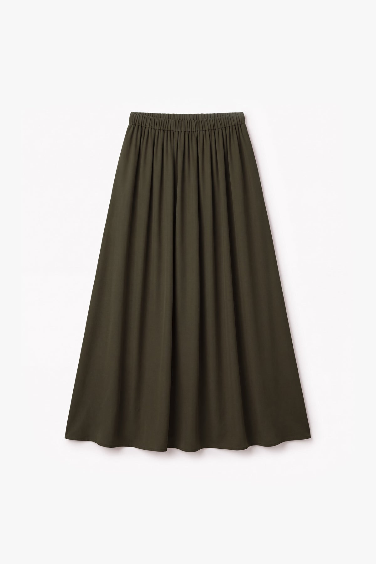 Khaki Powder Touch Crepe Side Wrap Two-Piece