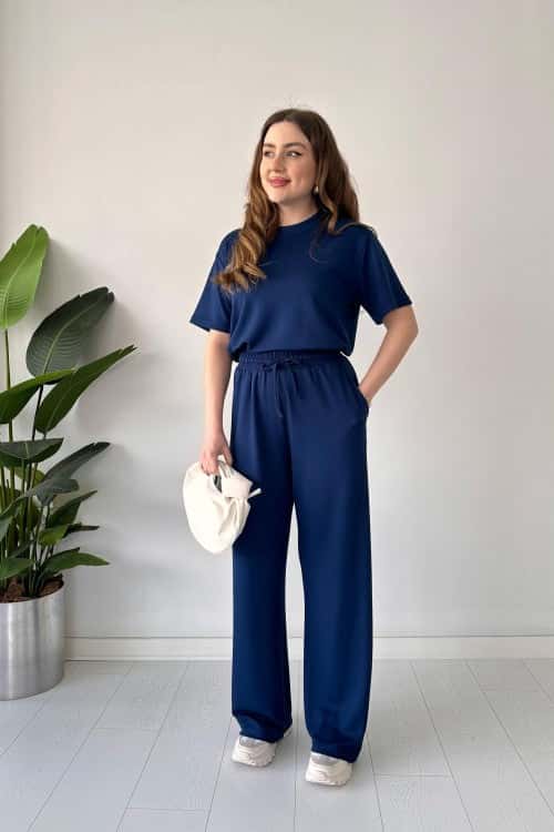 2 Pcs Ensemble Pantalon Demi-Manches