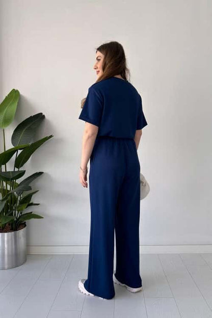 2 Pcs Ensemble Pantalon Demi-Manches