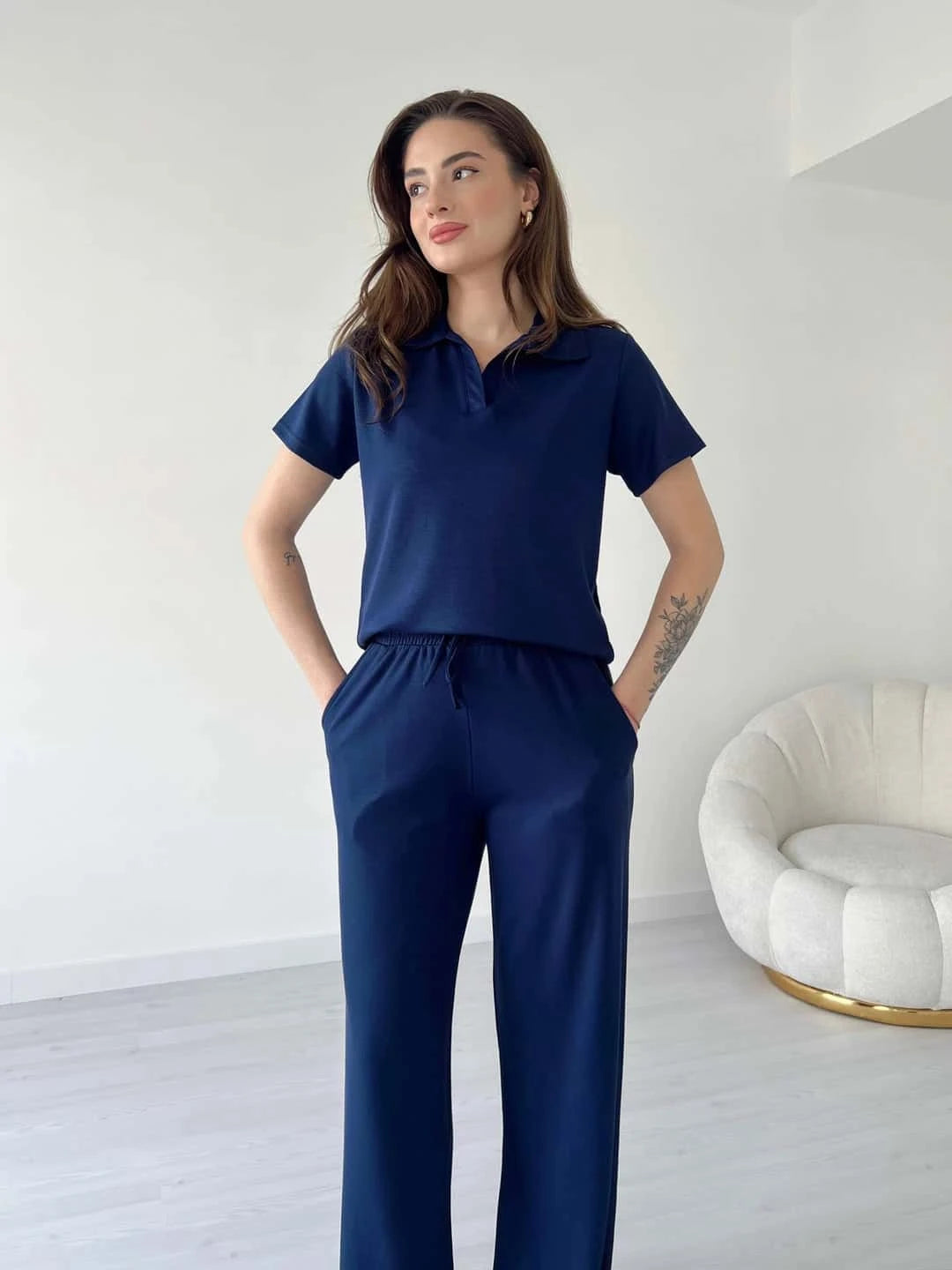 Ensemble Polo & Pantalon Demi-Manches