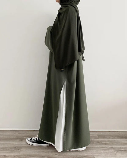 Abaya Rawnaqe 2 piece | Abaya+ Sous-Abaya Oversize