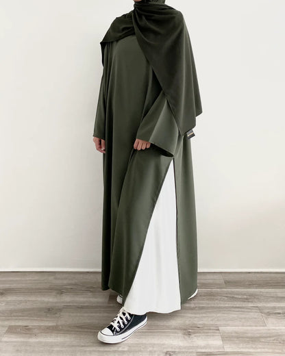 Abaya Rawnaqe 2 piece | Abaya+ Sous-Abaya Oversize
