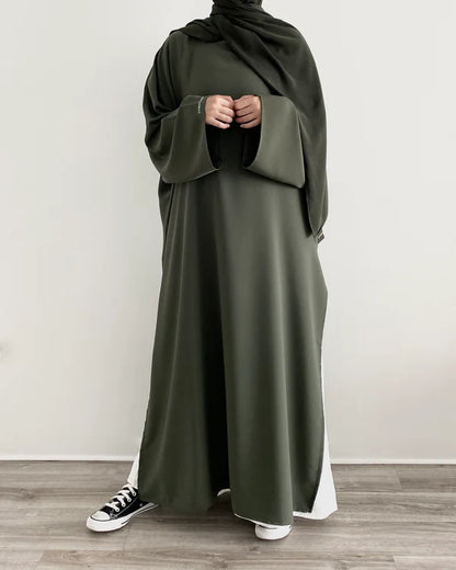 Abaya Rawnaqe 2 piece | Abaya+ Sous-Abaya Oversize